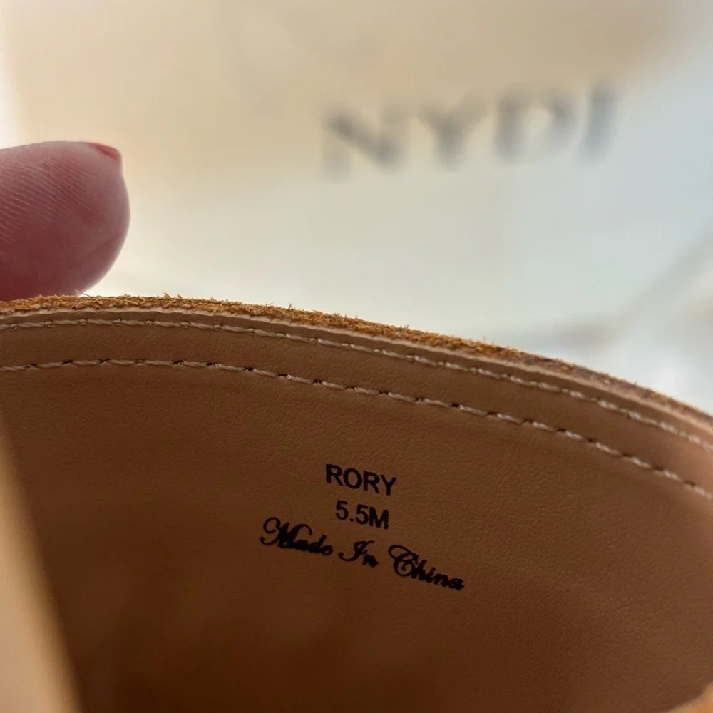 NYDJ Suede Rory Wedge Sandal